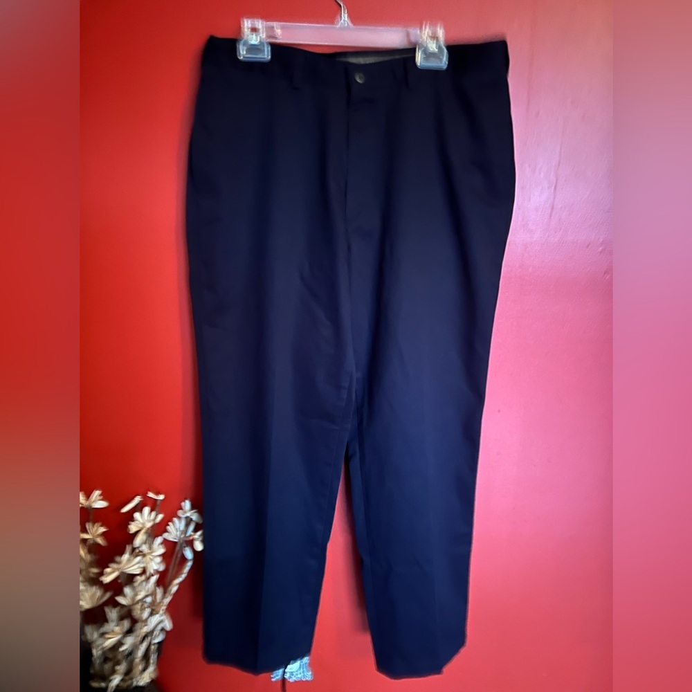 Savane Men's Navy Dress Pants 100% cotton 36x30 casual office preppy
